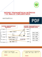 R.T. Reciprocas y Complementarias