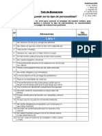 Test de Eneagrama. Cuál Puede Ser Tu Tipo de Personalidad - PDF