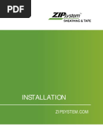 Installation Manual ZIP System Sheathing Wall and Roof | PDF | Roof ...