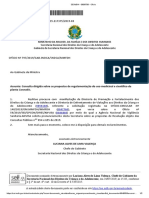 Ofício sobre regulamentação do uso medicinal da Cannabis