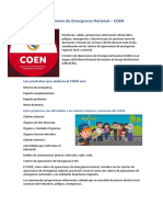 Centro de Operaciones de Emergencia Nacional - Docx COER