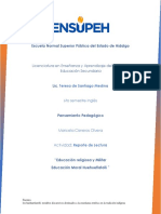 Reporte de Lectura Educacion Religiosa y Militar, Las Mujeres, Huehuetlatolli