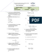 Guía de Matemáticas para resolución de sistemas de ecuaciones y problemas estadísticos