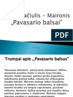 Jonas Mačiulis - Maironis Pavasario Balsai (Nemoku - LT)