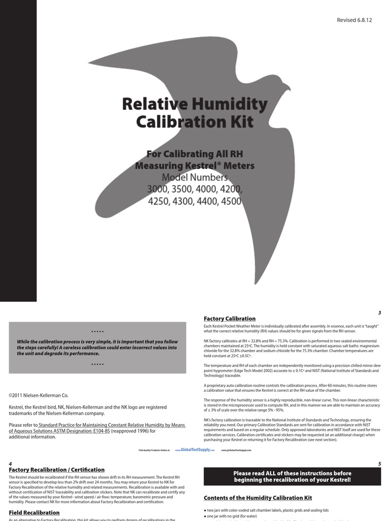 Relative Humidity Vaisala | PDF | Calibration | Humidity
