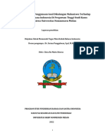 Bahasa Pengaruh Penggunaan Gaul Dikalangan Mahasiswa Terhadap Penggunaan Bahasa Indonesia Di Perguruan Tinggi Studi Kasus Mahasiswa Universitas Nommensen Medan