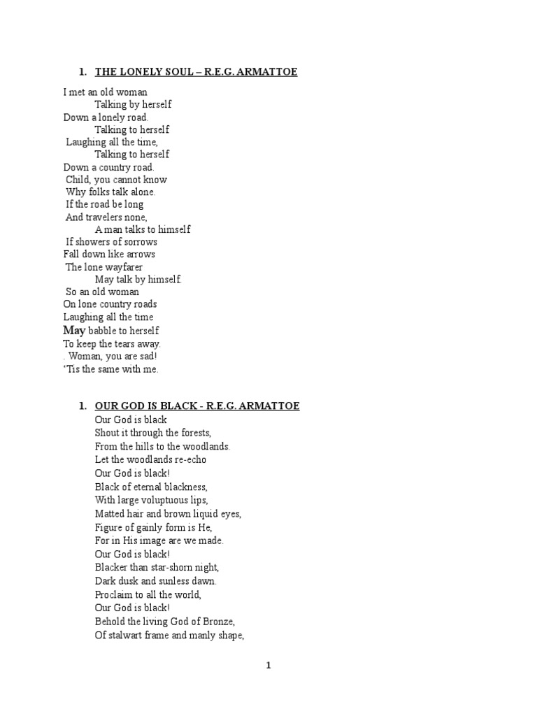 Poetry - Gh. Lit | PDF | Democratic Republic Of The Congo