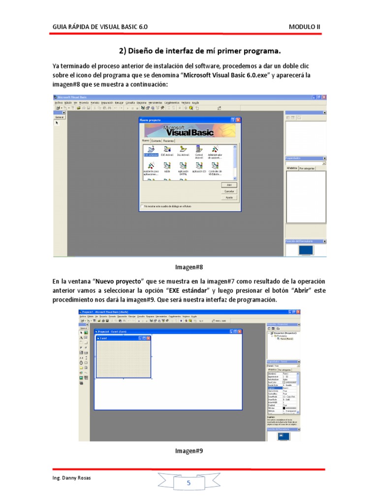 Diseño de Interfaz en Visual Basic 6.0 | PDF | Ventana (informática ...