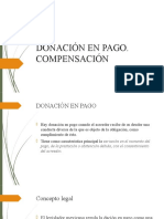 Donacion en Pago Compensacion