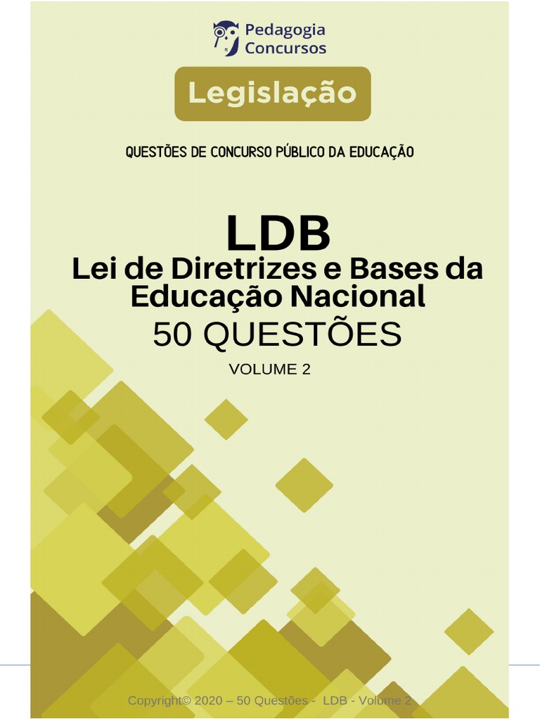 Ebook LDB Vol2.1 | PDF | Pré-escola | Pedagogia