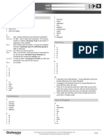 B2+ UNIT 5 Test Answer Key Higher