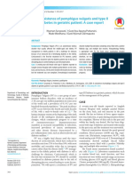 A Coexistence of Pemphigus Vulgaris and Type II Diabetes in Geriatric Patient: A Case Report