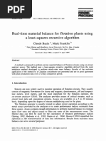 Real-Time Material Balance For Flotation Plants Using A Least-Squares Recursive Algorithm