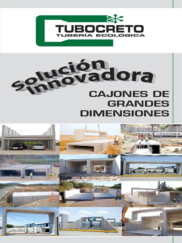 TUBOCRETO CatalogoTecnico CajonesGrandesDimensiones V5 | PDF | Hormigón ...