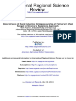 FOLMER, H. DUTTA, S. OUD, H. Determinants of Rural Industrial Entrepreneurship of