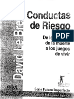 David Le Breton-Conductas de Riesgo en Los Jóvenes