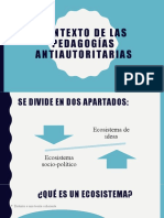 Contexto de Las Pedagogías Antiautoritarias