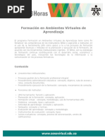 Formacion en Ambientes Virtuales de Aprendizaje
