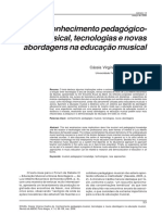 Conhecimento Pedagógicomusical, Tecnologias e Novas Abordagens Na Educação Musical