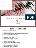 Deprem Mühendisliğine Giriş. Onur ONAT