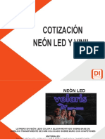 Cotización neón LED y vinil