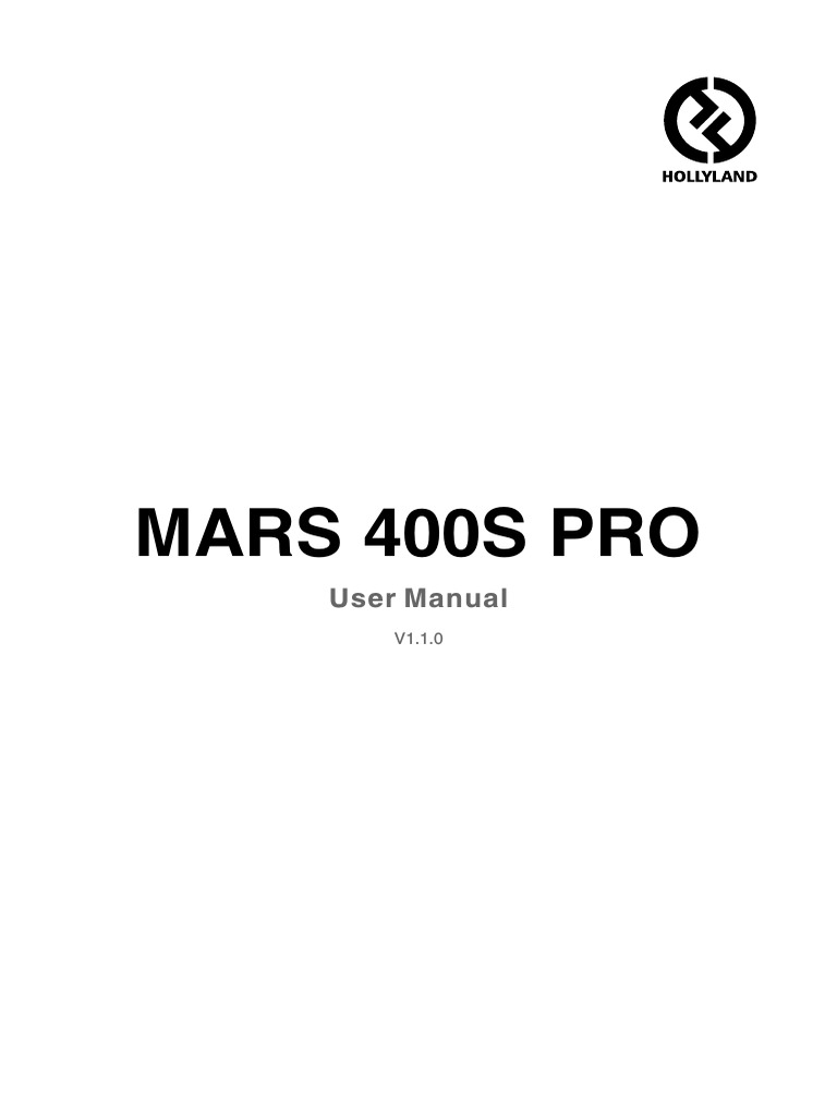 Mars 400S Pro User Manual | PDF | Hdmi | Power Supply