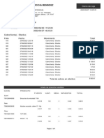 Resumen cierre caja tienda con ventas $630