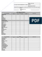 Formato Lista de Chequeo para Herramientas y Equipos