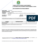 Certificado de Registro Estabelecimento - GMC Matriz