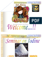 Iodine Seminar (Somya Srivastava and Smriti Datta)