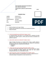 Examen Final de Introduccion Al Derecho Constitucional y Civil - 2021 I - Unmsm 03092021