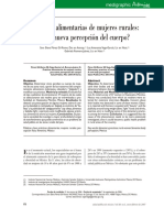 Prácticas Alimentarias de Mujeres Rurales, Percepción Del Cuerpo