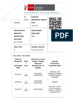 Carnet Vacuna 3 Dosis Sergio Aranibar