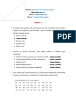 Tarea #1 Estadística