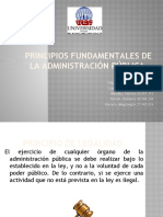 Principios Fundamentales de La Administración Pública