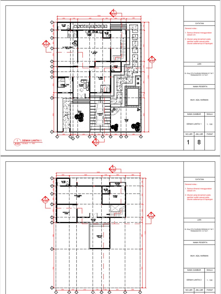 Gambar Kerja Rumah 2 Lantai | PDF