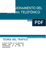 Dimensionamiento de sistemas telefónicos con teoría de tráfico