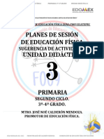 Plan de Educación Física. Unidad Didáctica 3. Segundo Ciclo 3º-4º Grado. Periodo 11-28 Julio 2022. Ciclo 2021-2022. - 1