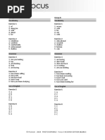 © Pearson 2020 Photocopiable Focus 3 Second Edition