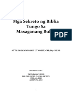 Mga Sekreto NG Biblia Tungo Sa Masaganang Buhay