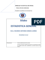 Silabo Estadistica General - Virtual 2021 Ii