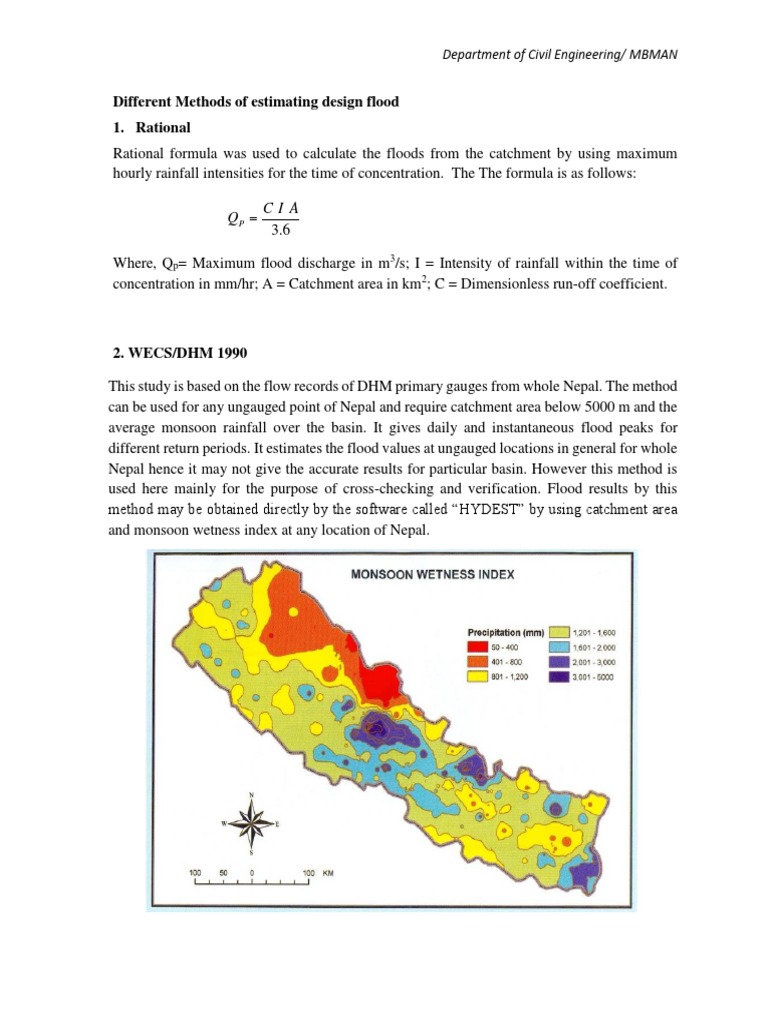 Method Of Flood Estimation Pdf Hydrology Drainage Basin