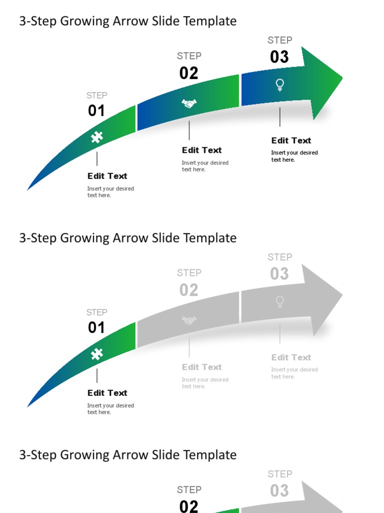 4 Arrows Square PowerPoint Template - SlideModel