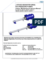 Mutli-Stage Seawater (MSS) High Pressure Pumps: Installation, Operation, Maintenance & Service Manual