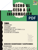 Derecho Al Acceso A La Información