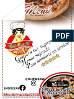 Menú Pizzas Emi 2022