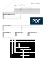 G10 Science Answer Sheet Quarter 1, Module 3 Name: - Vea Yvone M. Ting - Section: - Alpher