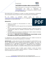 Reconocimiento de Niños, Niñas o Adolescentes