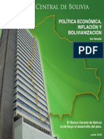 Política Económica, Inflación y Bolivianización