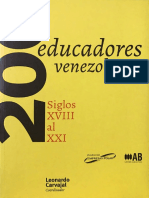 CARVAJAL, Leonardo. 200 Educadores Venezolanos